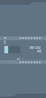 模擬量輸出模塊 AQ2 x 14 位；插入式端子排；輸出：+/-10V，0 到 20mA；診斷可組態(tài)；可選擇輸出替代值