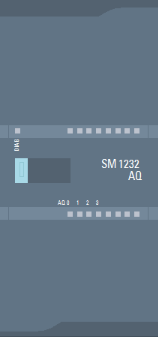 模擬量輸出模塊 AQ4 x 14 位；插入式端子排；輸出：+/-10V，0 到 20mA；診斷可組態(tài)；可選擇輸出替代值