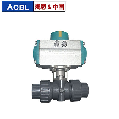 氣動(dòng)雙由令球閥，upvc由令球閥，耐腐蝕氣動(dòng)球閥-上海闊思電子有限公司官網(wǎng)