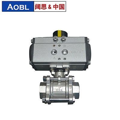 氣動(dòng)絲扣球閥，不銹鋼絲扣球閥，AOBL三片式絲扣球閥-上海闊思電子有限公司官網(wǎng)