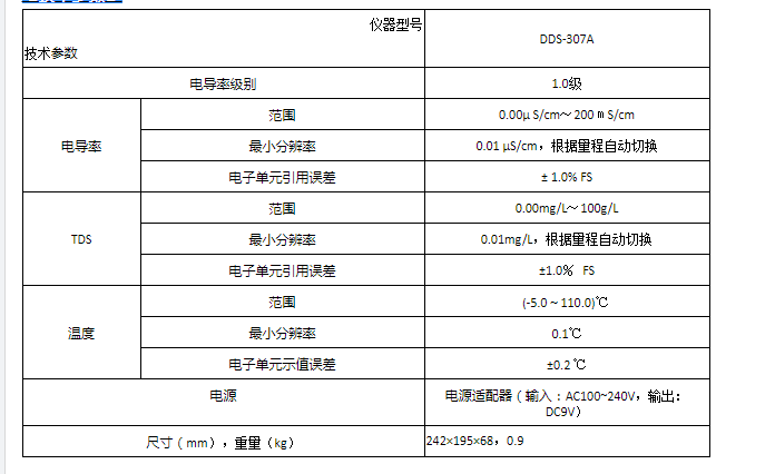 臺式電導(dǎo)率DDS-307A